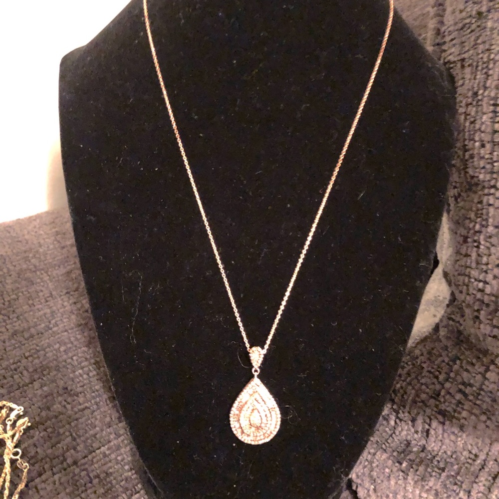 🔥🔥💎💎CHAMPAGNE DIAMOND PENDANT and CHAIN💎💎🔥🔥